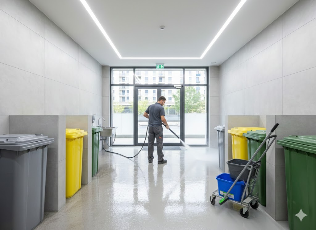 gestion-sortie-bacs-roulants-poubelles-bordeaux.jpg Gestion et sortie des bacs roulants à Bordeaux par Nemesis Propreté : service rigoureux de tri sélectif et d'ordures ménagères pour copropriétés avec traçabilité garantie.